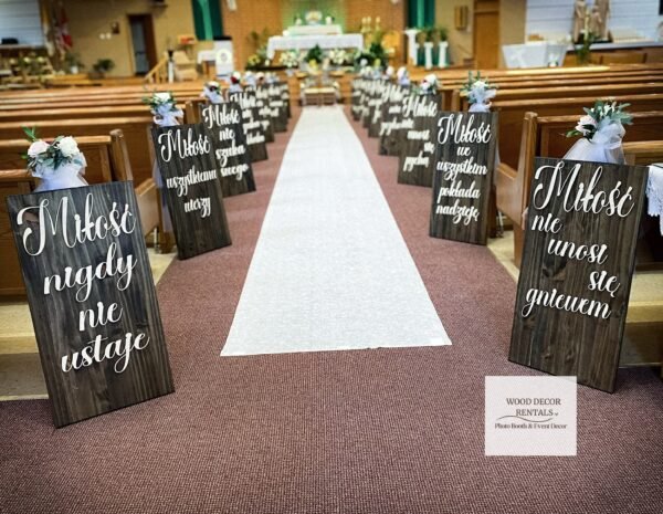 CORINTHIANS’ AISLE SIGNS SET OF 16