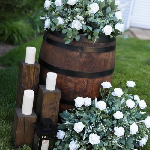 SET OF 3 WOODEN LOGS