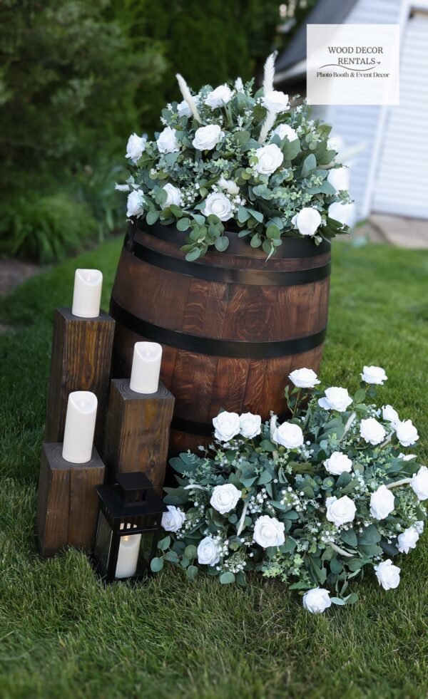 SET OF 3 WOODEN LOGS