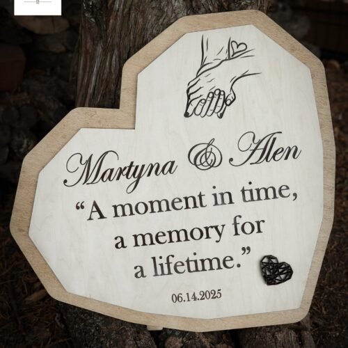 PERSONALIZED HEART SHAPE SIGN