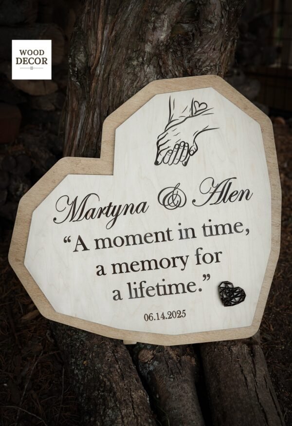 PERSONALIZED HEART SHAPE SIGN