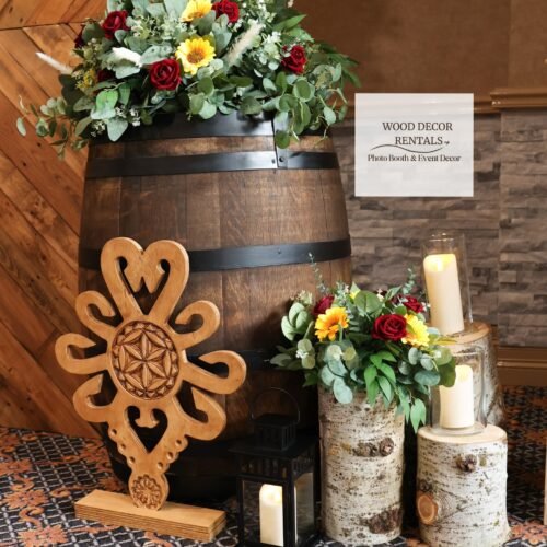 SET OF 3 WOODEN LOGS